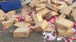 Белгородские правоохранители уничтожили контрафактную табачную продукцию спустя 10 лет