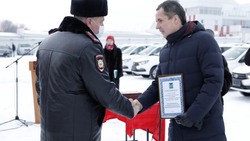 Губернатор Белгородской области вручил участковым ключи от нового служебного транспорта