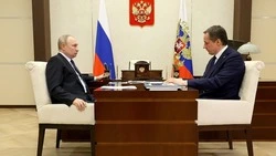 Президент России Владимир Путин встретился с губернатором Белгородской области 