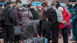 Первые пять автобусов с жителями из Харькова прибыли в Белгородскую область 