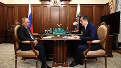 Владимир Путин выслушал доклад Вячеслава Гладкова о положении дел в Белгородской области 
