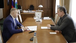 Вячеслав Гладков и начальник ЮВЖД Игорь Наталенко обсудили развитие железнодорожной сети в регионе 
